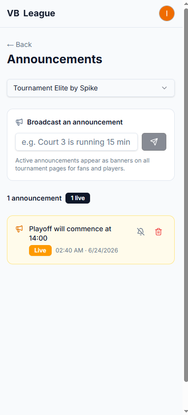 Announcement
